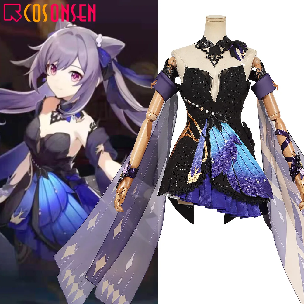 New Opulent Splendor Keqing Cosplay Costume COSPLAYONSEN Genshin Impact Keqing Outfits Custom Made