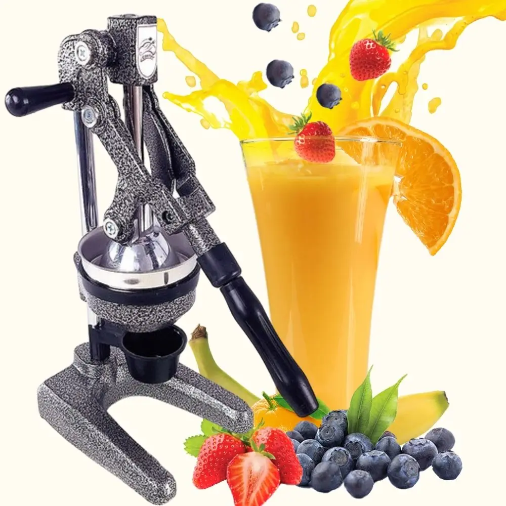 Stainless Steel Squeeze Citrus Fruits Juicer Orange Lemon Pomegranate Manual Hand Pressing Machine Home Tools with Cup Healthy