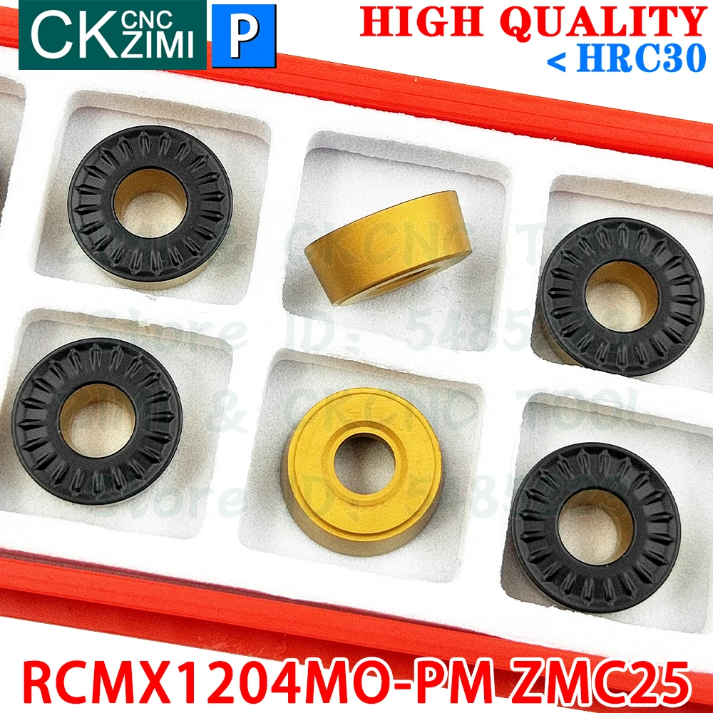 RCMX1204MO-PM ZMC25 RCMX 1204MO PM R6 Твердосплавные пластины Пластины для круглого фрезерования Индексируемые инструменты для торцевого фрезерования Инструменты для токарных станков с ЧПУ Для стали Нержавеющая сталь