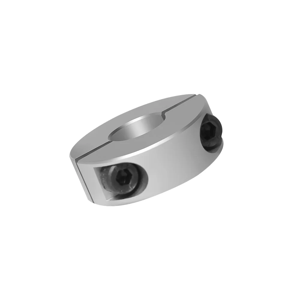 CHJl 4pcs Double Split Shaft Collar, Aluminum Two-Piece Clamping Stop Collar for Shaft, Locking Collars with Set Screw SCSP