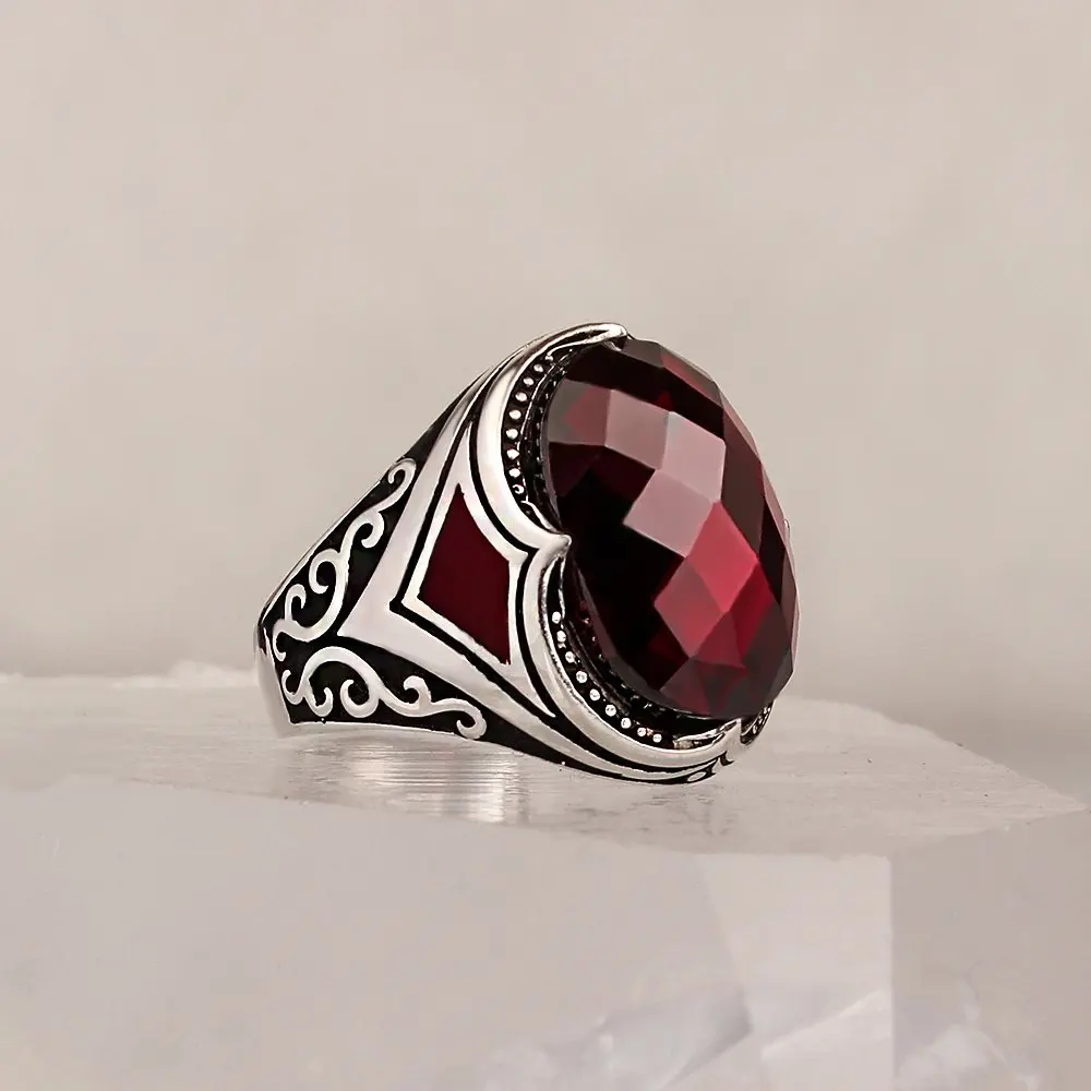 925 sterling silver rings  zircon stone silver men rings handmade turkish jewellry luxury women rings made in turkey trendy