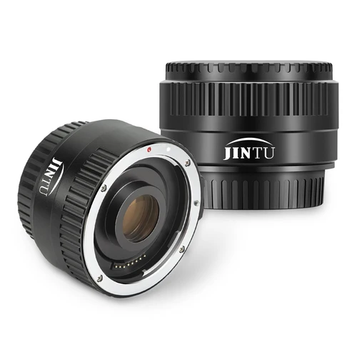 Imagen 2 del producto JINTU-lente teleconvertidor C-AF 2X, enfoque automático AF/MF, extensor Manual para cámara Canon EF, lente de montaje EOS 7DII 5DIV 6DII 7DII