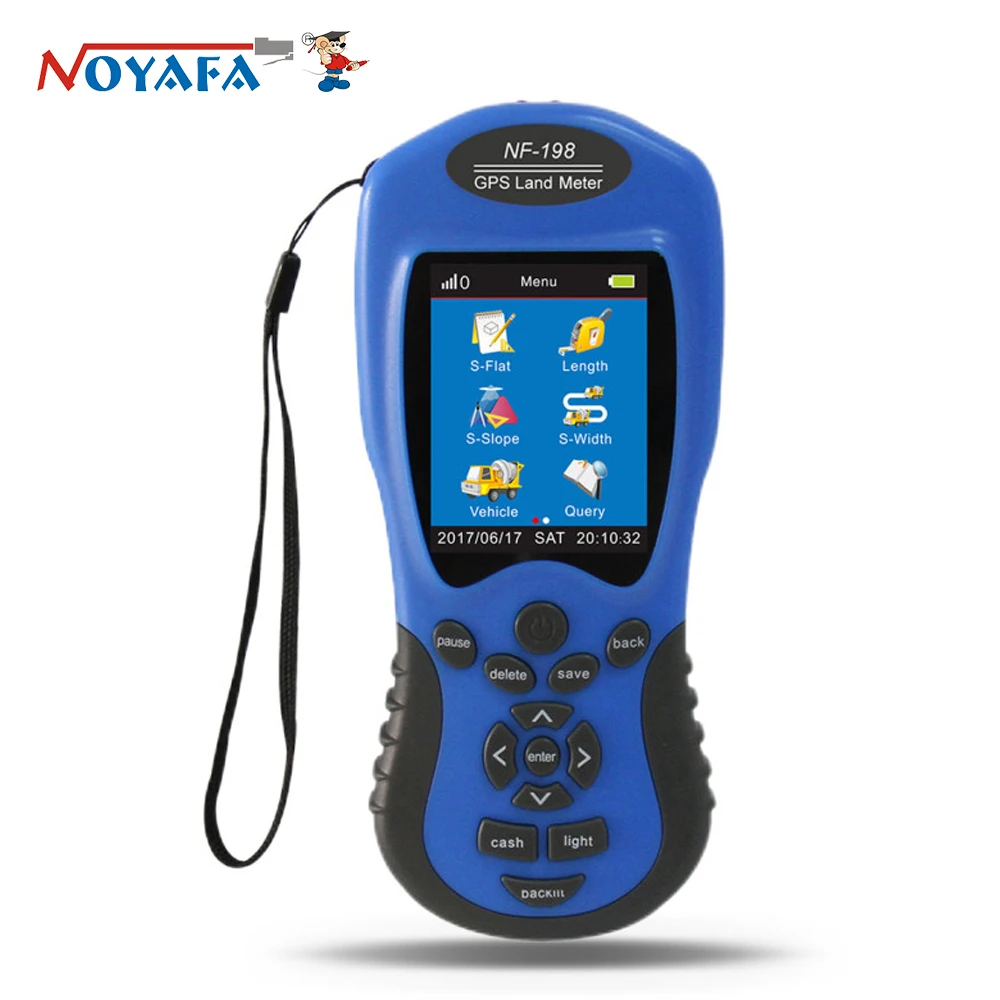 NOYAFA NF-198 GPS Land Meter Professional Land Mu Meter Survey Equipment for Farm Land Surveying Distance Area Measurement Tool