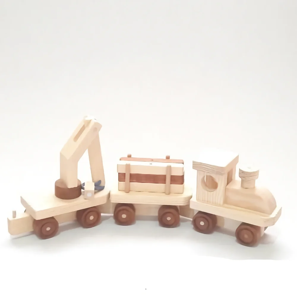 

LOAD CARRIER WOODEN EDUCATIONAL TOY TRAIN WITH 2 DIFFERENT COLOR OPTIONS