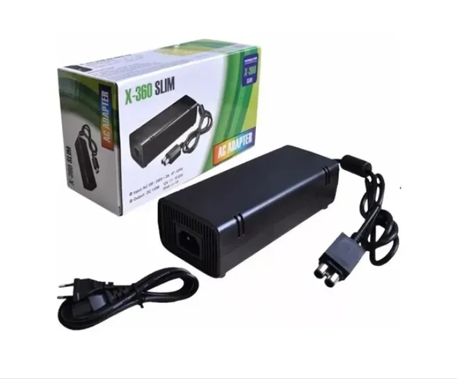 Fonte Para Xbox 2 Pinos X360 Slim Bivolt 100% Compatível