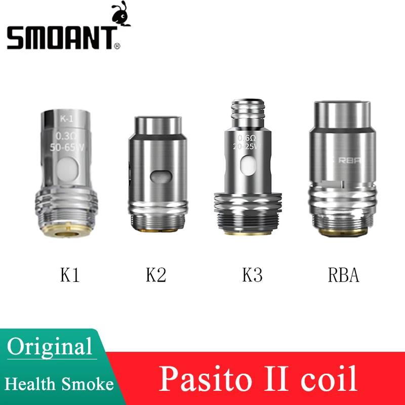 Original Smoant Pasito II coil K Mesh Coil K1 K2 K3 RBA coil head for Pasito 2 / Pasito Kit / Knight 80 Kit core vaporizer