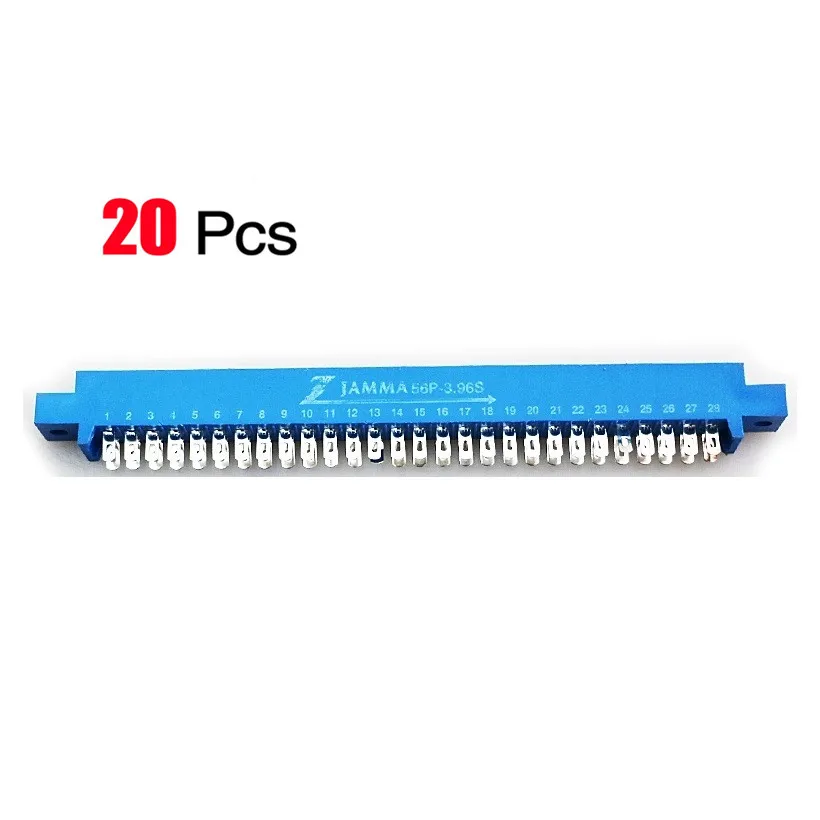 

20PCs 28pin Blue Female Jamma Connector for Coin Operated Arcade Game Machine