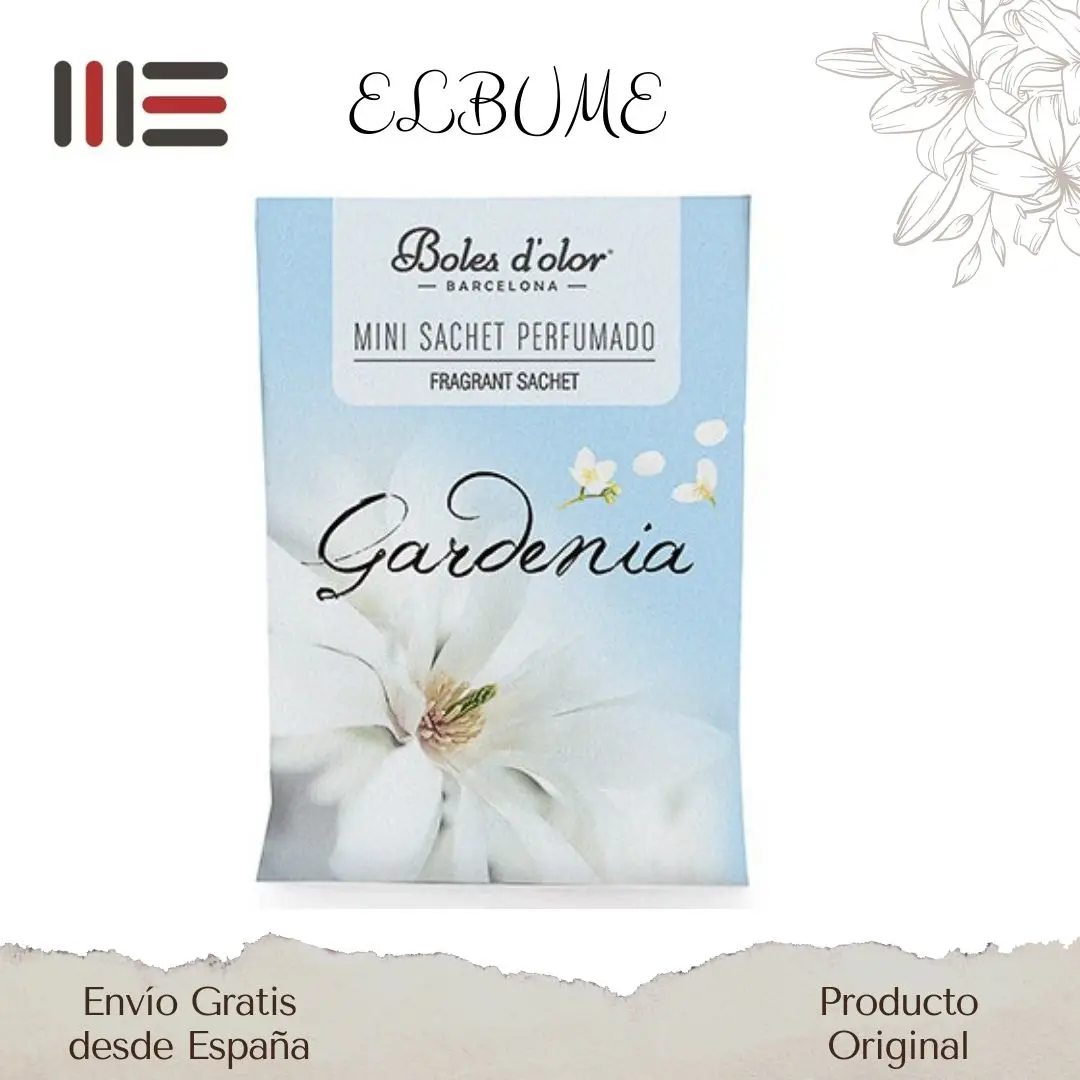 Boles D 'olor GARDENIA perfume air freshener fills your cupboards, car, drawers, clothes boxes, shoe racks of nice scented aromas. The small environment that does not take up space lasts 6 months active.