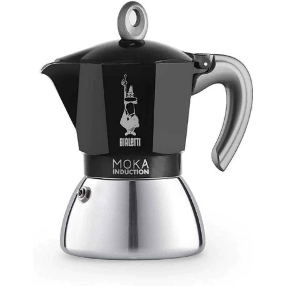 

Bialetti Induction 2-6 Cup Moka Pot Coffee Maker, Original Bialetti Stovetop Kitchen Drip Stove Gas Best Delicious