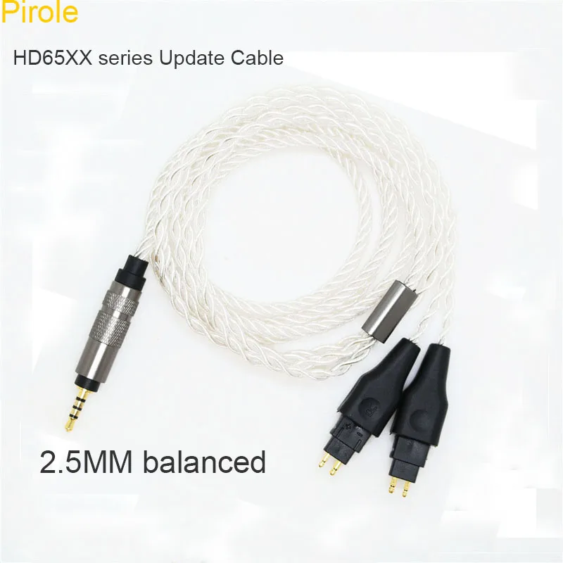 For Sennheiser  HD650 HD600 Replacement Headphone Cable HD414 HD580  4.4 Balanced Audio Cable Fit HD565 HD545 HD535 HD525 HD265