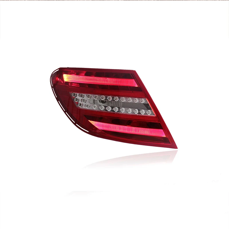 For  Mercedes Benz Older 2007-2012 Year W204 Taillights Upgrade To New C Class   2012-2014  LED Rear Lamps Car Auto Parts