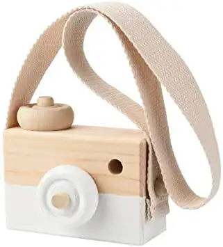 Wooden photo camera blanca-baby gifts, original didactic newborns