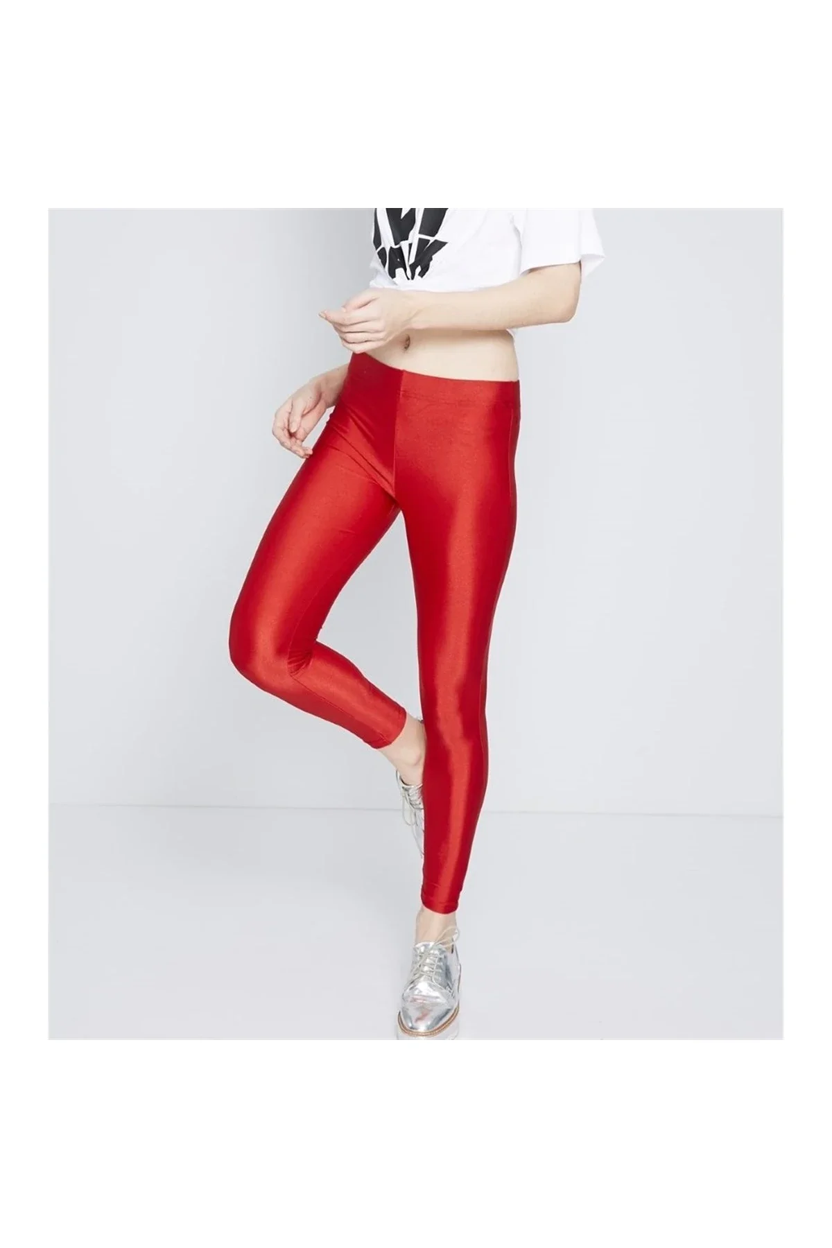 Women's Shiny Disco Leggings Combined with any shirt, blouse tights don't compress while wrapping you Bright leggings suitable f