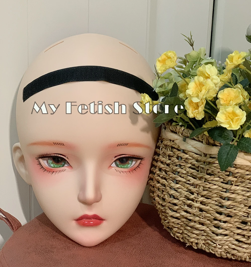 (Heiyao) hoge Kwaliteit Handgemaakte Vrouwelijke/Meisje Resin Half Hoofd Menselijk Stijl Cosplay Japanse Animego Bjd Kigurumi Pop Masker