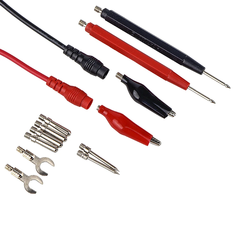 QHTITEC Electrical Multimeter Test Leads Set with Alligator Clips Test Hook Test Probes Lead Professional Kit 1000V 10A CAT.II