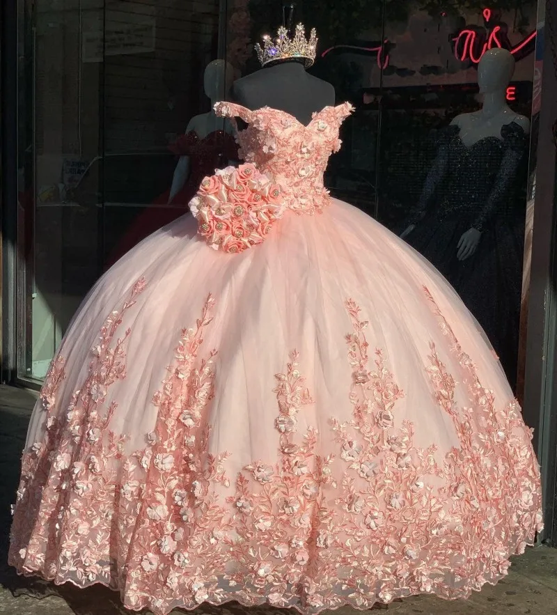 CloverBridal 2021 Romantische Floral Pageant Kleider vestidos de quinceañera vestidos de 15 años Cinderella Geburtstag Ballkleid WQ9793