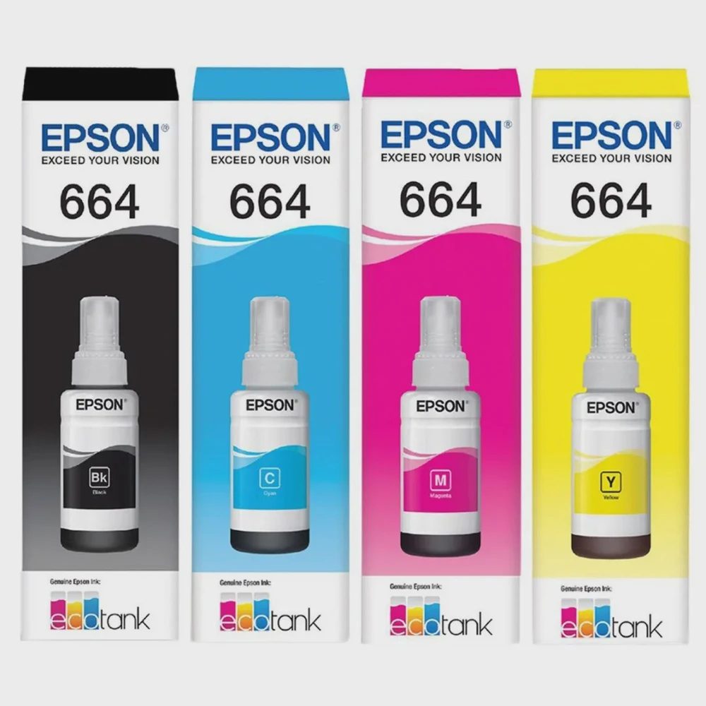 Tinta T664 Para Epson Original L395 L380 L375 L220 L455