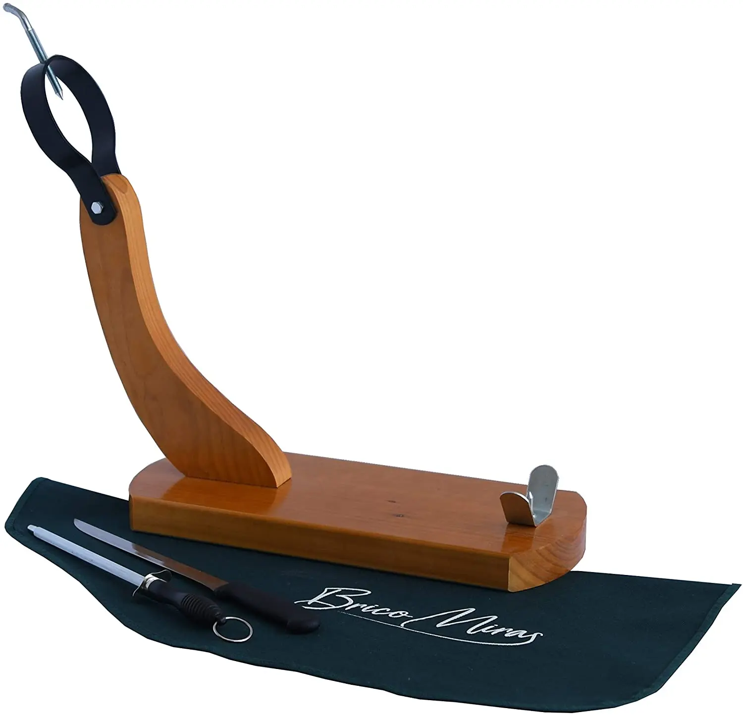 JAMONERO BRICOMIRAS model economic HUELVA, gift knife + CHAIRA + cubreham, support Ham gondola Ideal home