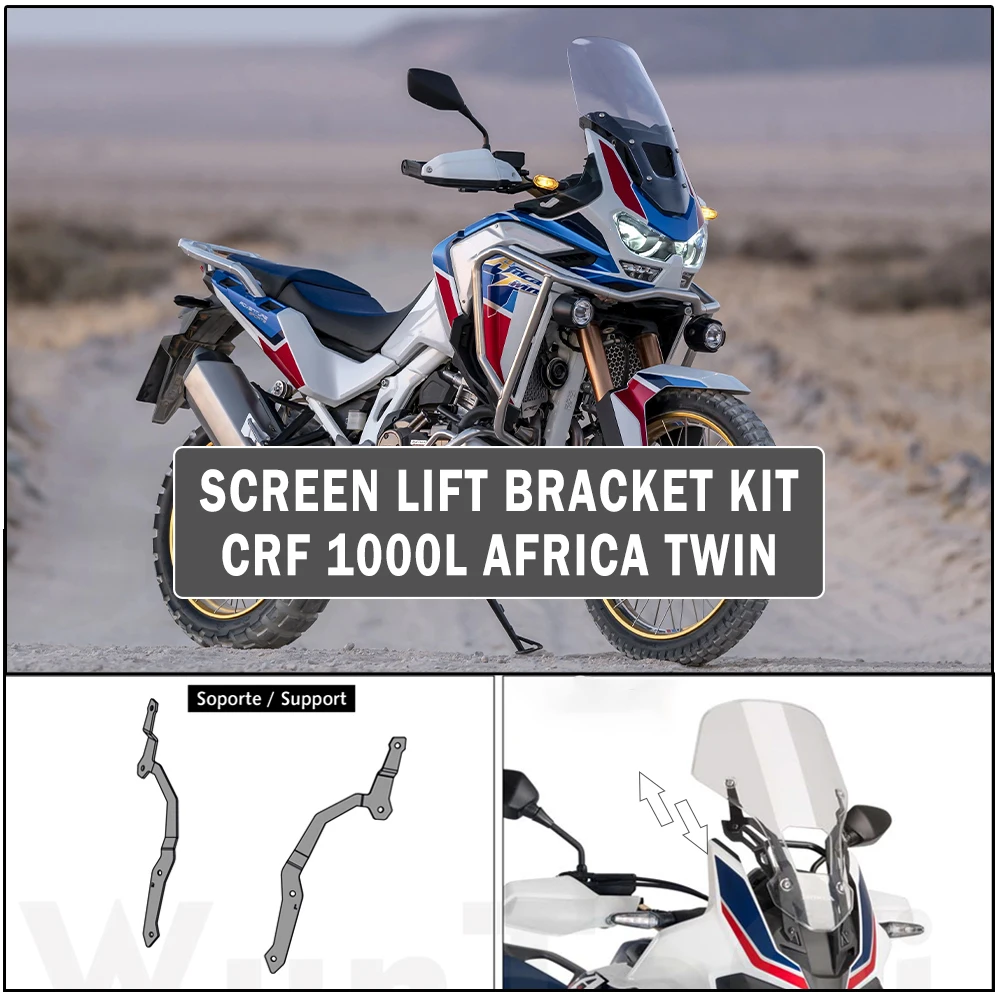 

Комплект кронштейнов для экрана CRF1000L, регулирующий кронштейн для лобового стекла для HONDA CRF 1000L Africa Twin CRF 1000 L