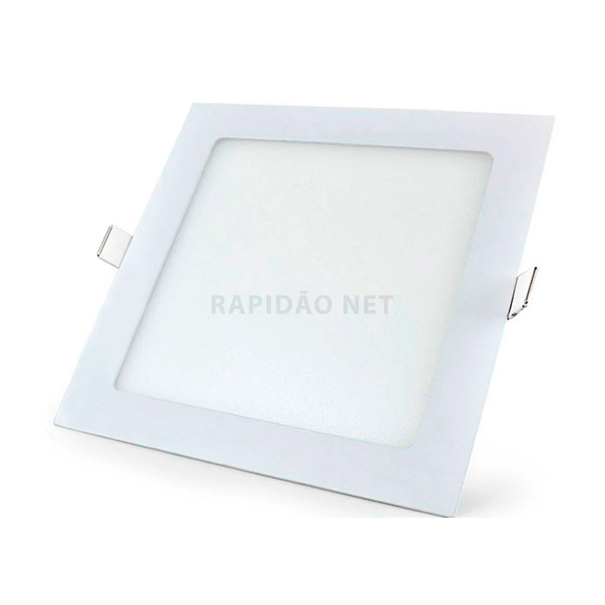 Kit Com 05 Painel Plafon Led 25W Embutir Quadrado Branco Frio Bivolt 6500K