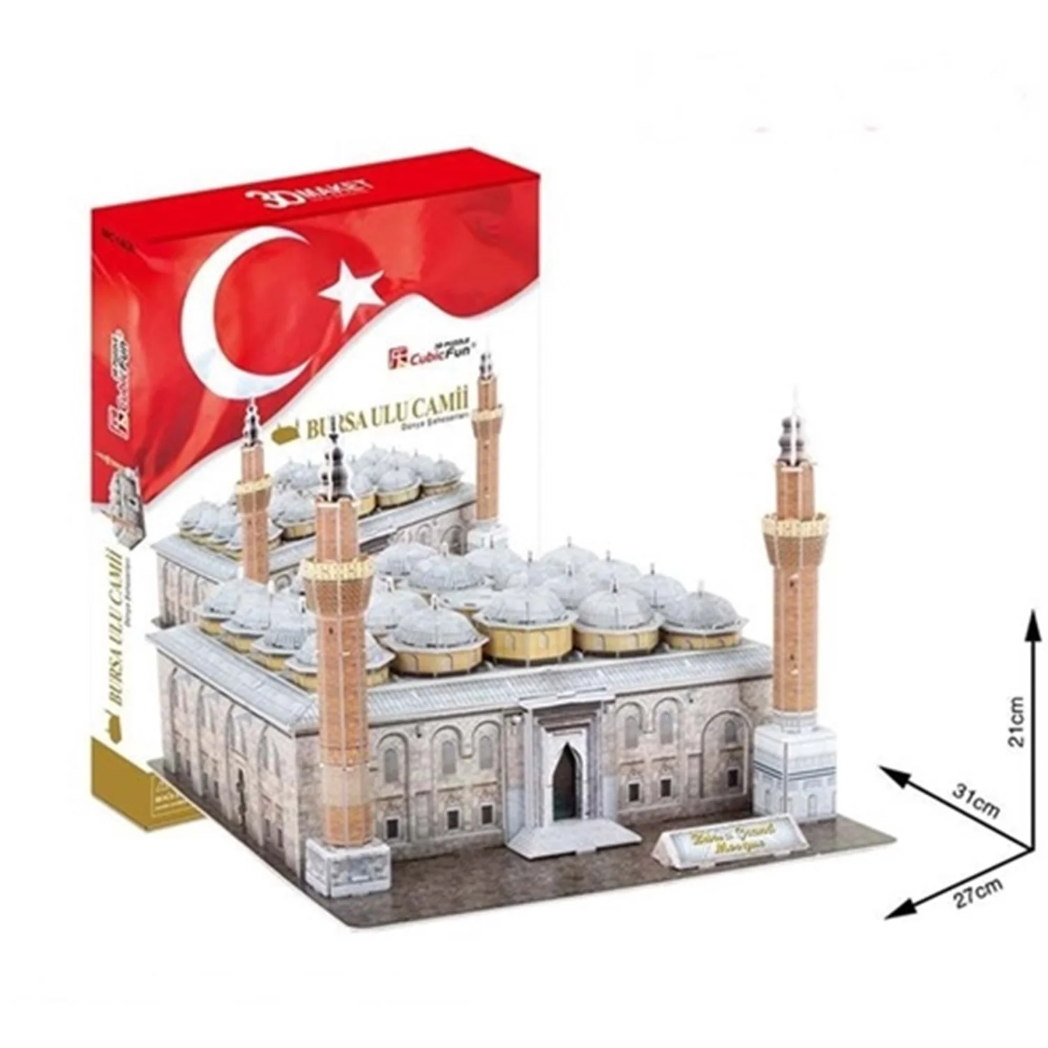 CubicFun Bursa Grand Mosque Ulu Camii 3D Puzzle 131 pieces