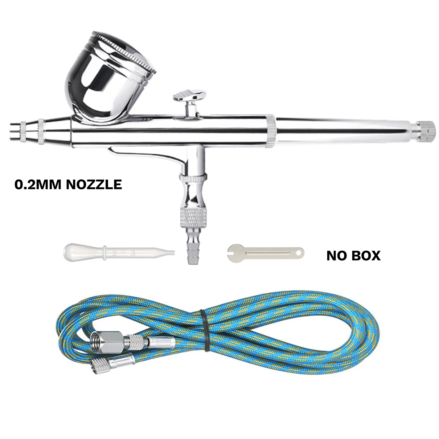 0,2 MM Schwerkraft Feed Dual-Action Airbrush Kit Trigger Spritzpistole Sprayer für Make-Up Kunst Handwerk Modell Farbe Spritzen Hobby Air Pinsel – Detail 4