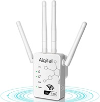 1200Mbps network repeater WiFi extender signal amplifier wireless router dual band 2.4GHz & 5G WiFi Booster with 4 external antennas in long range