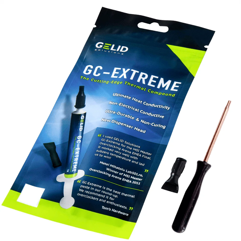 Gelid GC-Extreme Thermal Folder 3.5G + T8 Torx Key with Bore, Heat Ssink, CPU Processor GPU Notebook Console PS4