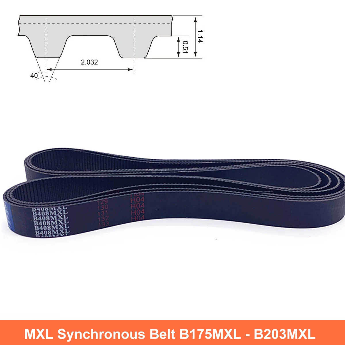 1 قطعة MXL عرض مؤقت اشتعال 6 10 مللي متر مغلقة حلقة المطاط متزامن حزام B175 B180 B184 B185 B189 B190 B192 B194 B195 B200 B203MXL