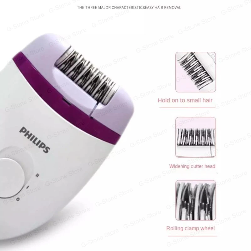 Epilator Philips Asli Epilator Mini Portabel Diy Elektrik Depiladora Wajah Tubuh Wanita Pria Mesin Penghilang Rambut Harga Pisau Cukur