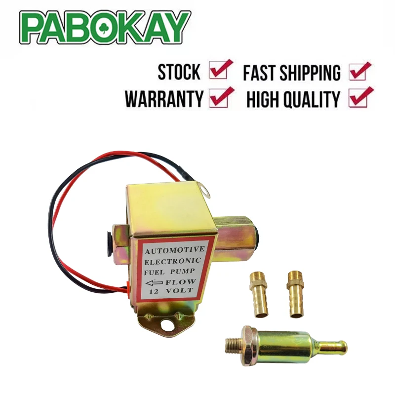 Pompa benzina diesel quadrata superiore rossa 3797522 4299544 4306842 4464613   40104 40106 40107 P502 12V bassa pressione per carburatore FORD