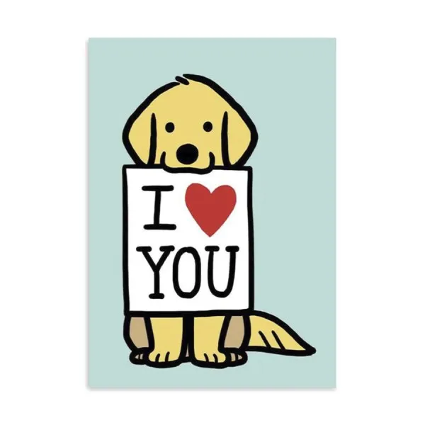 Placa Decorativa Cãozinho I Love You