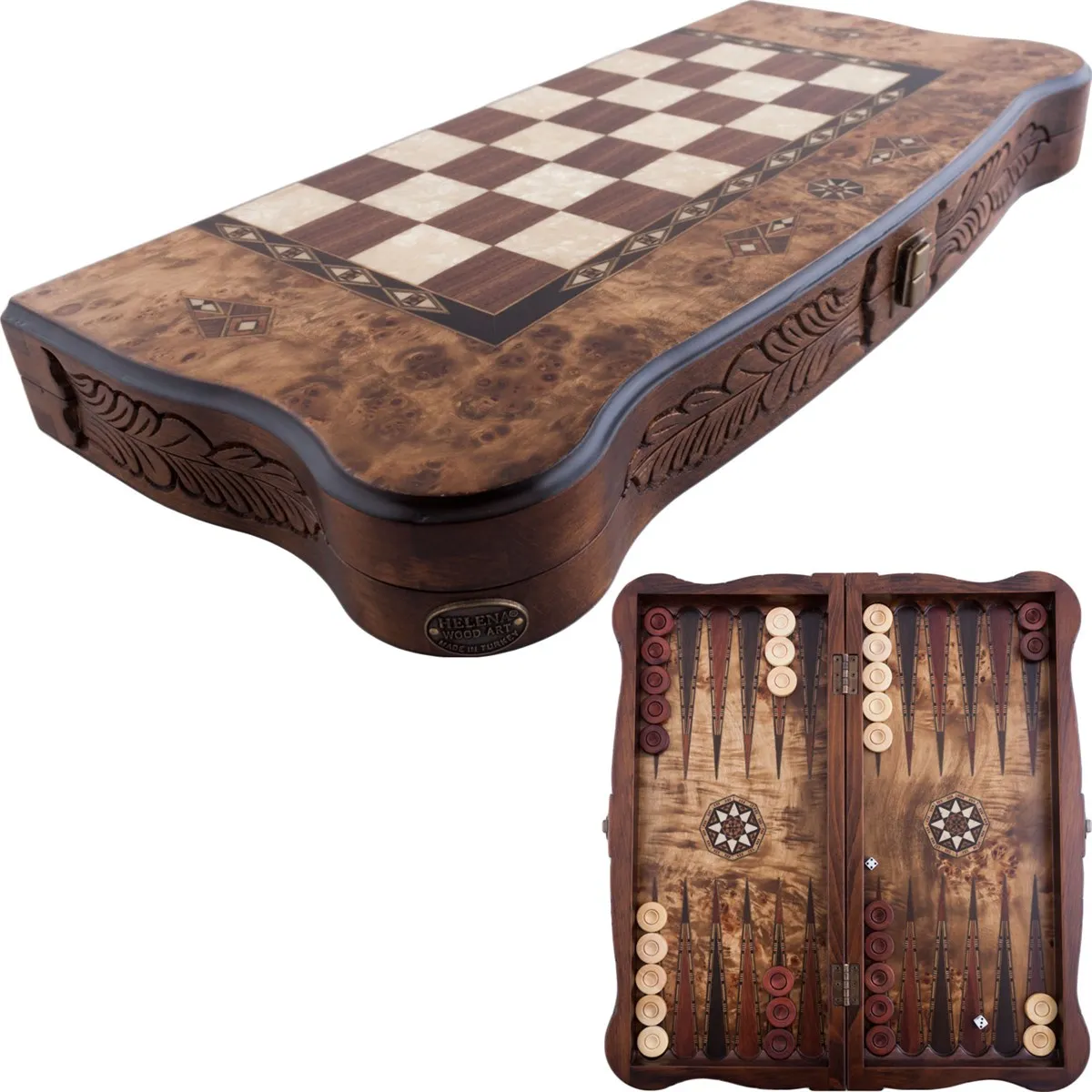 

Роскошный набор настольных игр Backgammon из массива дерева специальная серия ручной работы Мозаика Гравировка Премиум профессиональный большой размер