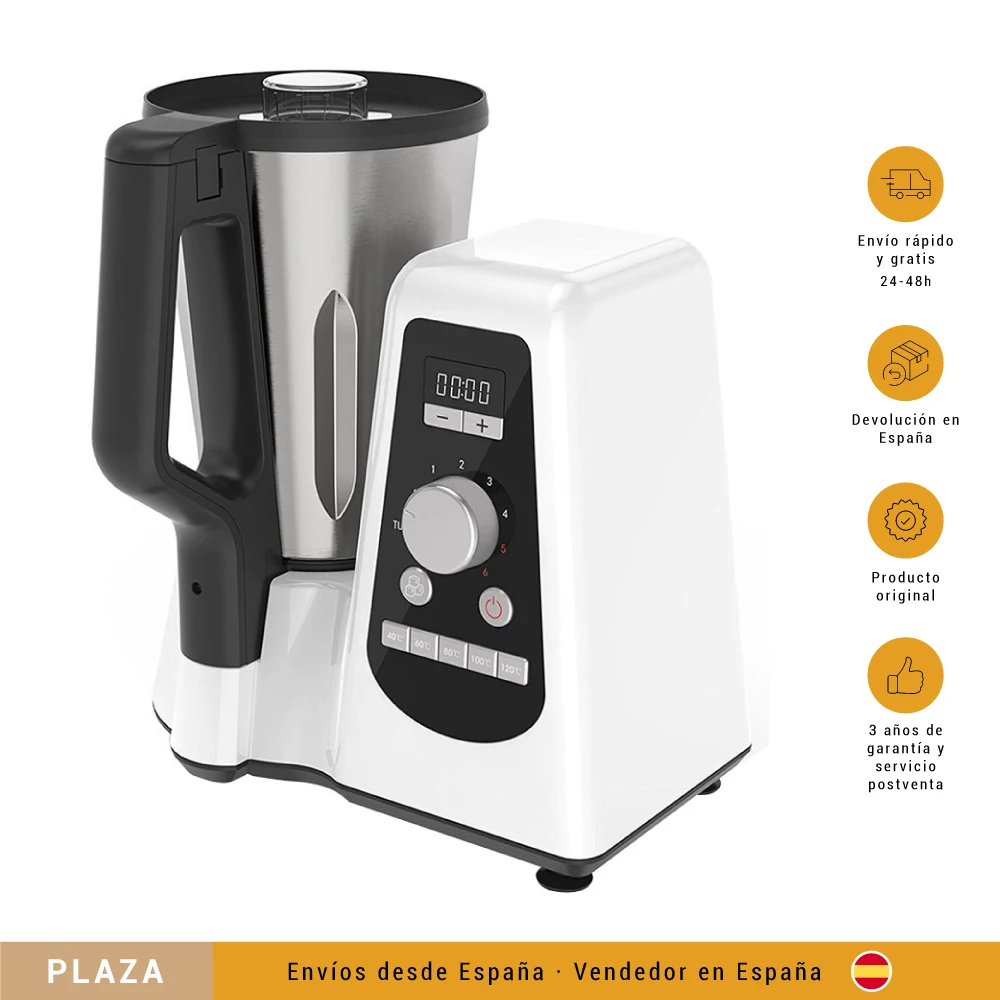 NEWCOOK  Robot de Cocina Multifunción. Cook Professional.Tamaño Compacto con Capacidad de 1,5L. Thermo Professional
