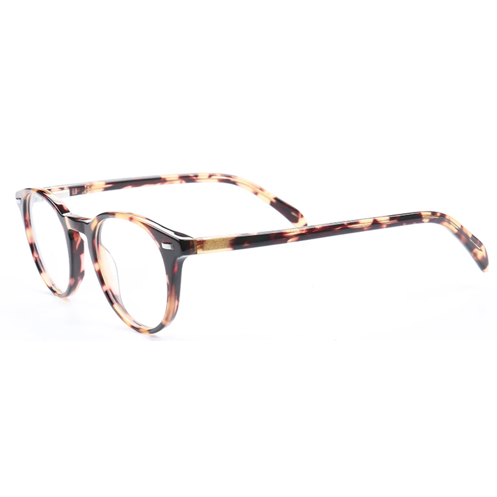Women Round Stylish Retro Optical Glasses Frames Men Eyeglass Frame Fashion Tortoise Spectacles Striped Prescription Eyewear