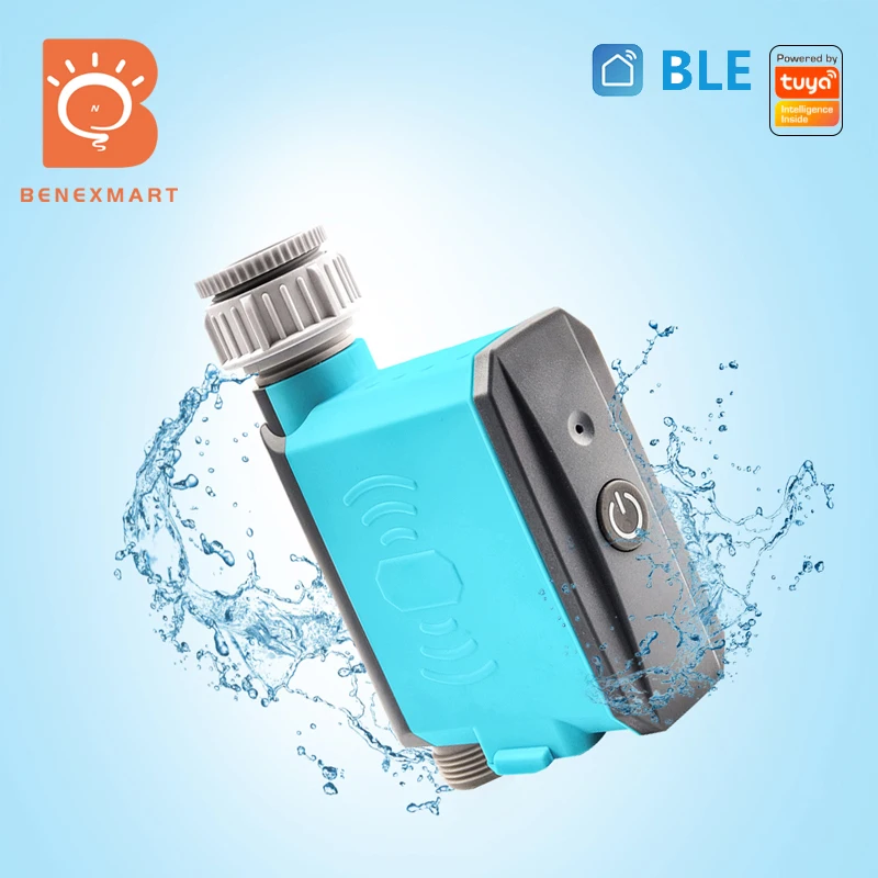 Benexmart BLE Smart Electrical Irrigation Valve Garden Watering System Battery Powered Tuya App Control Garden Auto Controller