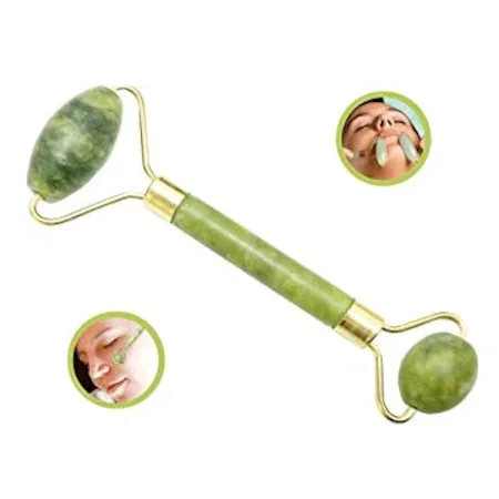 Jade roller 2'li – Instrument de Massage Facial en pierre de Jade, 439406394