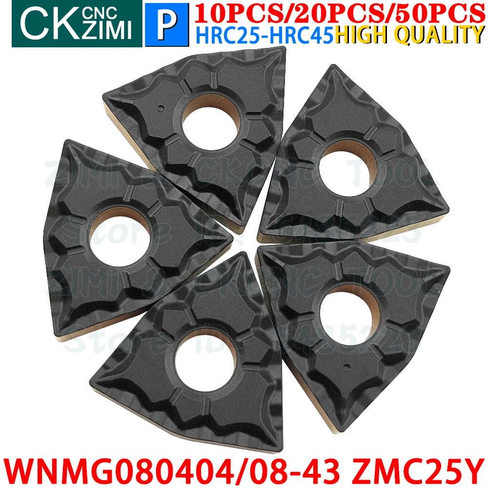 

WNMG080404-43 ZMC25Y WNMG080408-43 ZMC25Y Твердосплавные вставки Пластины для наружной токарной обработки Инструменты WNMG CNC Механические инструменты для токарных станков по металлу для стали