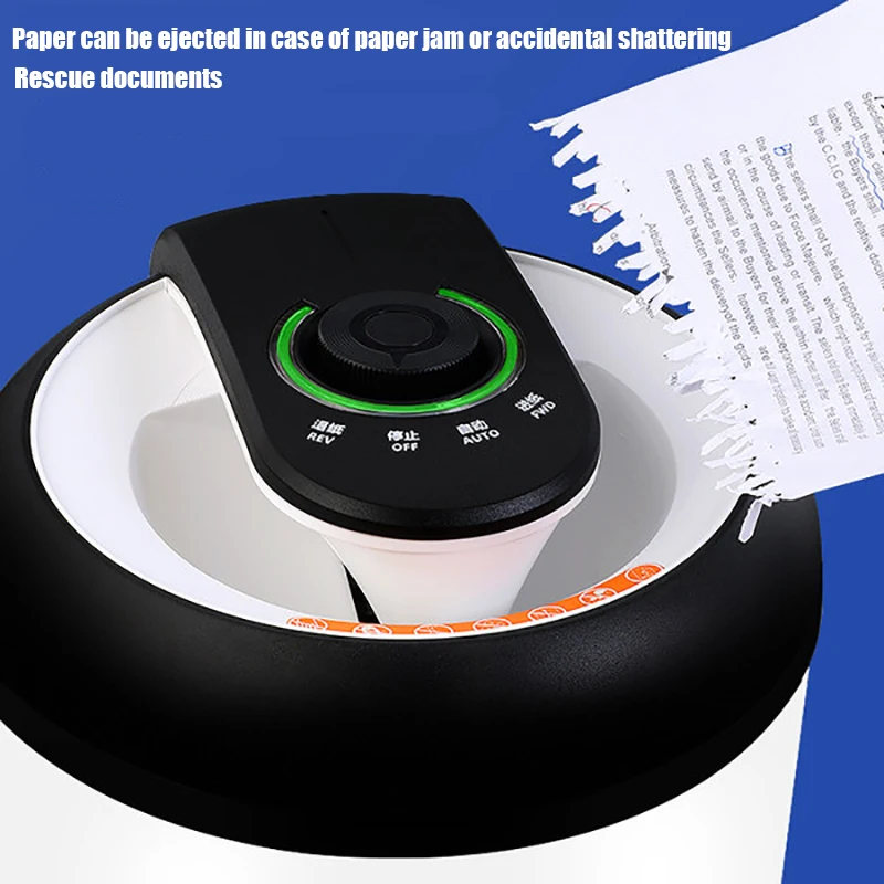 12L Afval Papiervernietiger Thuis Kantoor Draagbare Granulaire Elektrische Shredder Papier Kladjes 4-Niveau Mini A4 Data Desktop