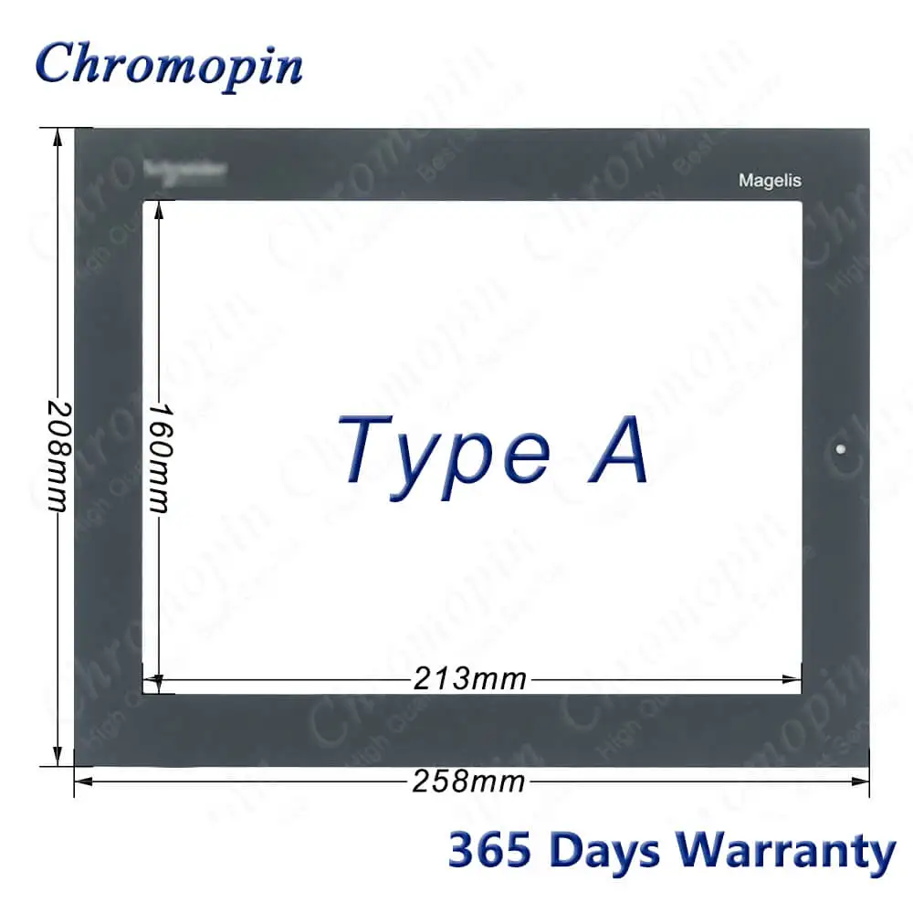 XBTGT5430 Touch Screen Panel Glass Digitizer for Schneider XBTGT5430 Touchscreen with Overlay (protective film)