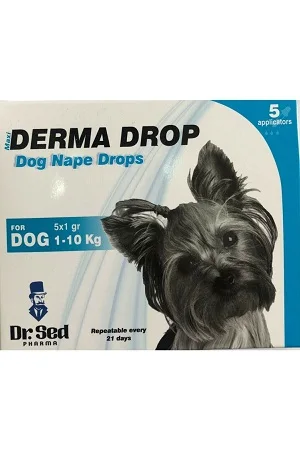 CCA External Parasite Drops For Dogs Maxi Derma Drop 5x1 ml 1 10 kg