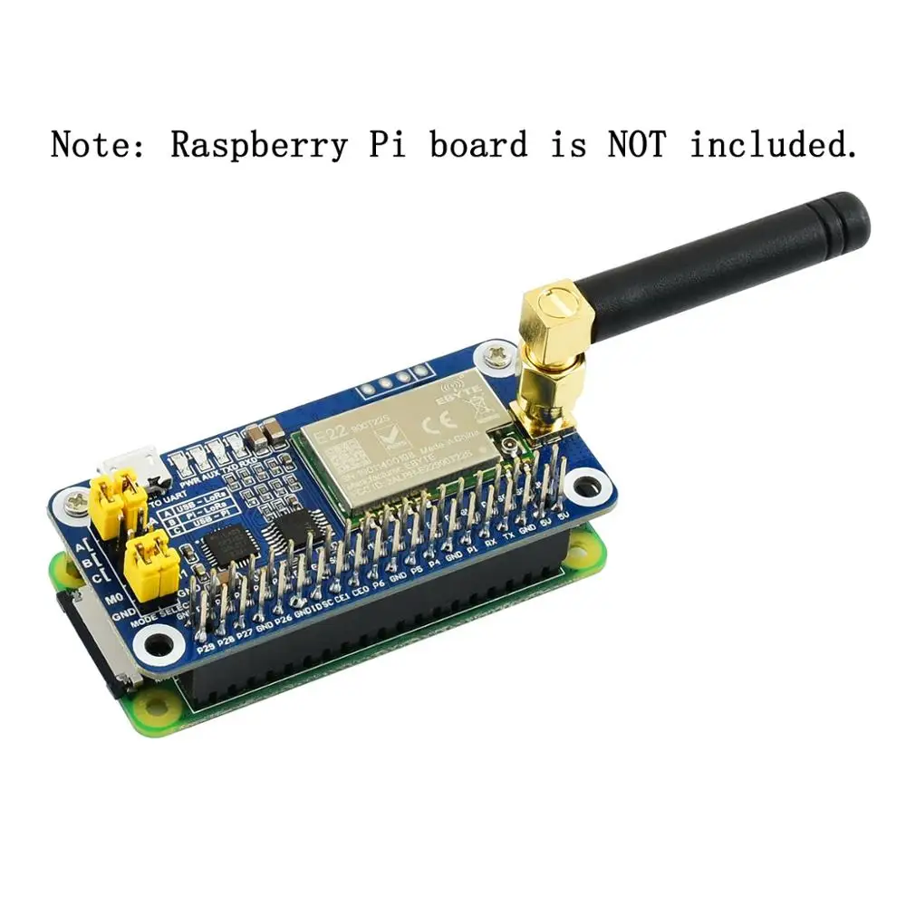 Imagem -05 - Lora Rádio sem Fio Escudo Hat Kit Acessórios Extension Board 915mhz Rpi Raspberry pi Zero w 0w w Modelo b Plus 5