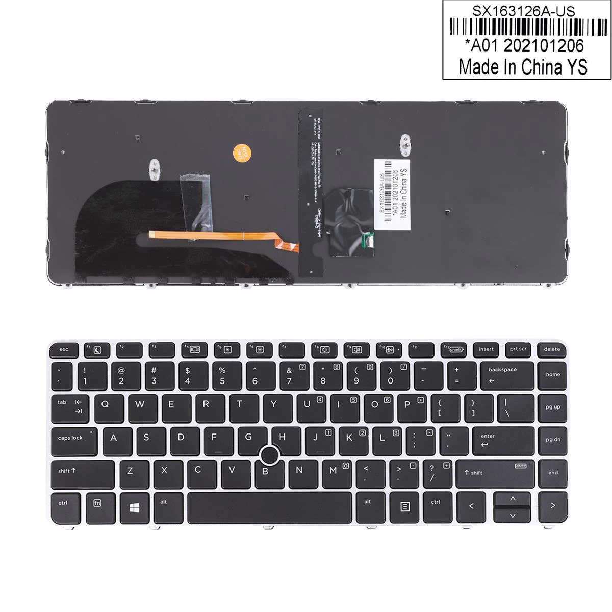 IT/GR/US/UK/SP/FR/RU Keyboard For HP EliteBook 840 G3 Silver FRAME BLACK Win8 Notebook Laptop