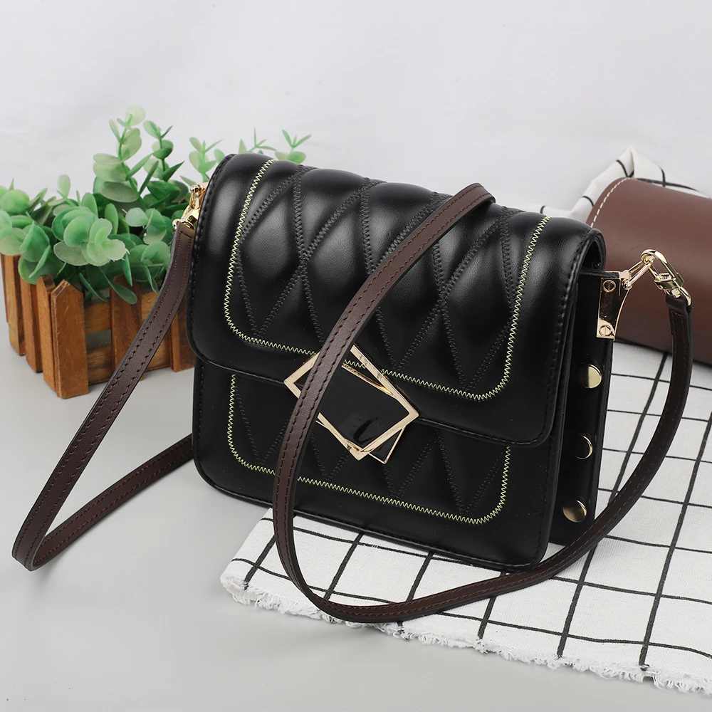 Cow Hide Leather Shoulder Bag Strap 120CM Long Coffee Color Crossbody Strap Women Handbag Bag Belt Accessories