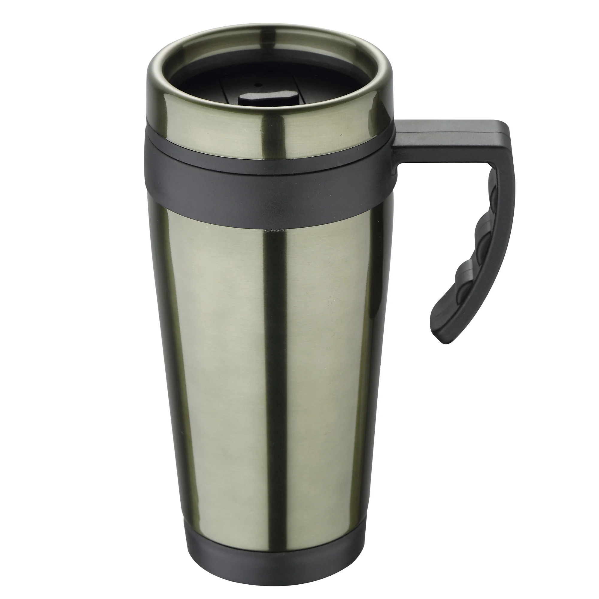 BERGNER travel thermal cup (400ml), in polypropylene and stainless steel and outside, from the Neon classic Collection