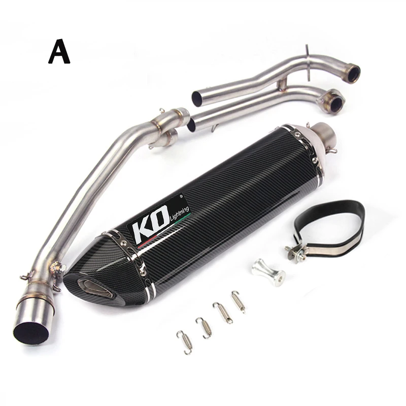 For Yamaha TMAX500 TMAX530 Full Exhaust System Front Header Link Pipe 570MM Tail Pipe Muffler DB Killer Slip On Motorcycle