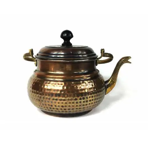 Traditional Handmade Coffee and Tea Teapot Anatole Italian Antique Copper Teapot teapot broach blooming tea tea gift blooming tea portable tea cup with strainer sake tibetan tea pot чай glass teapot  cup set teapot set