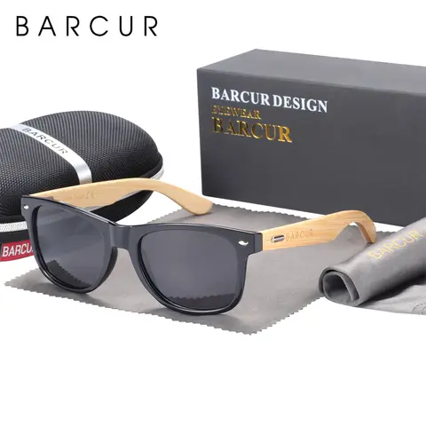 Bamboo Polarized Sunglasses UV400 BARCUR