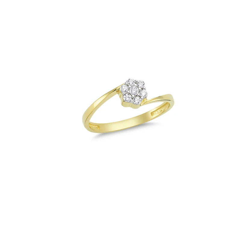 14K Solid Gold Elegant Ring for Women