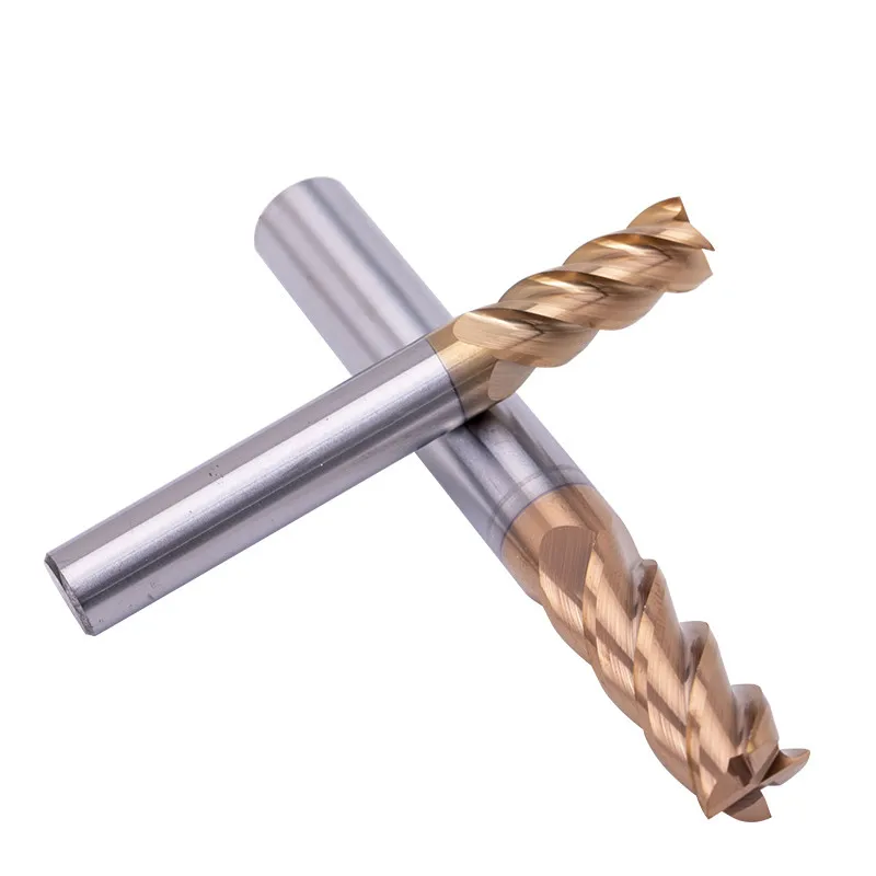 Fresa de ponta plana hrc 55 ° 4 flautas, aço de carboneto de tungstênio, cortador de 1mm-20mm, ferramenta de corte de torno cnc com borda quadrada